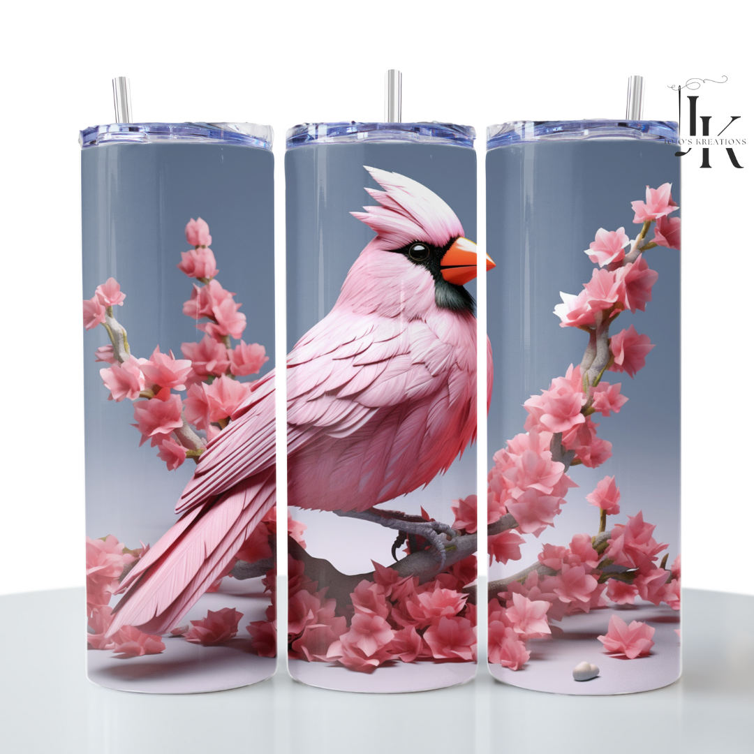 20oz Skinny Tumbler Birds