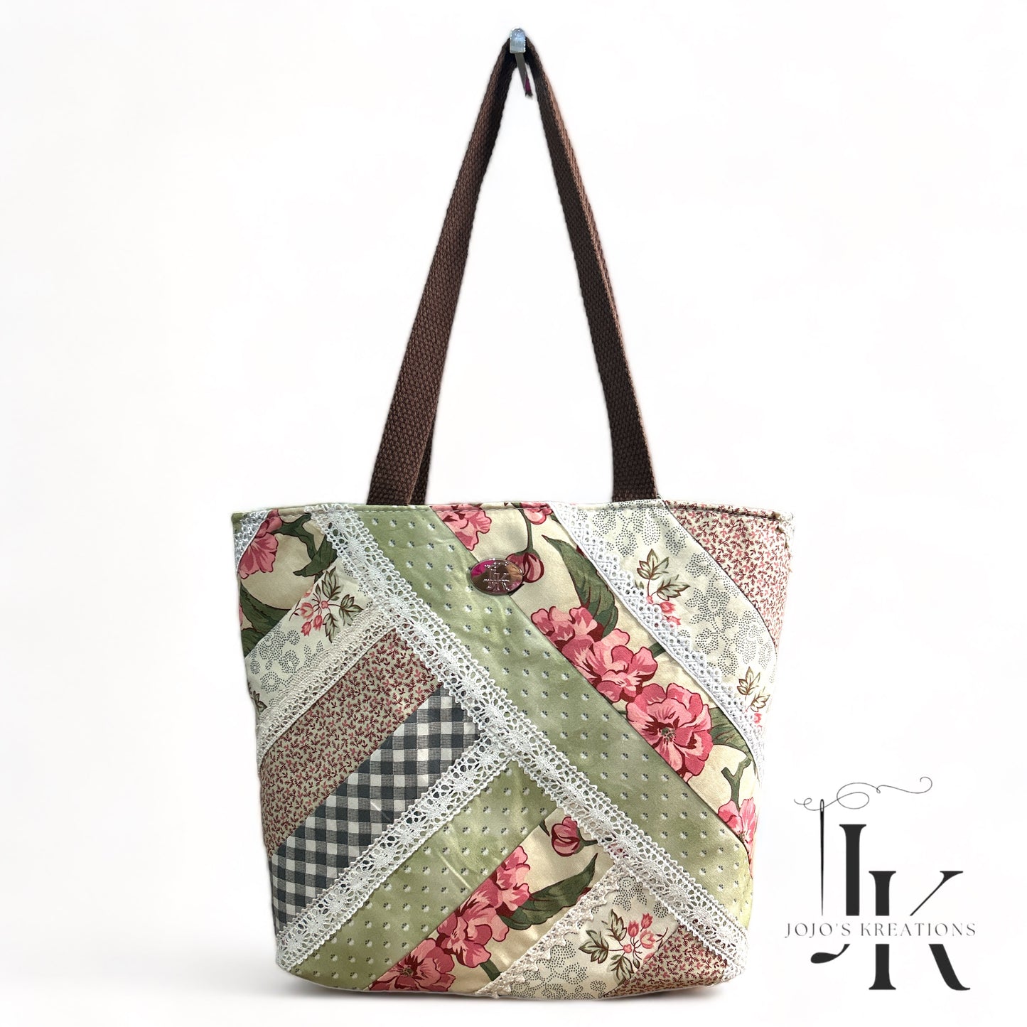 Quilted Shabby Chic Tote Bag