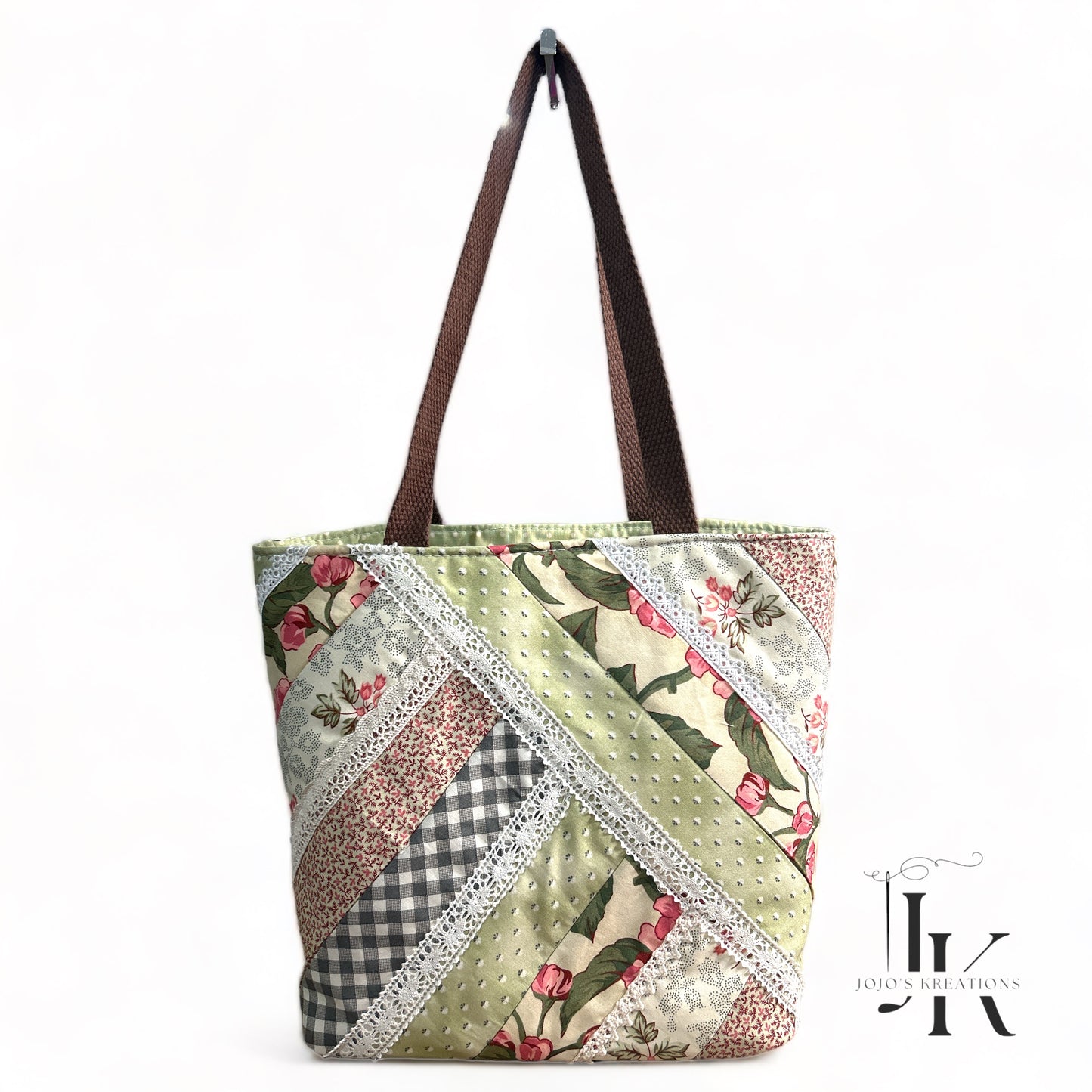 Quilted Shabby Chic Tote Bag