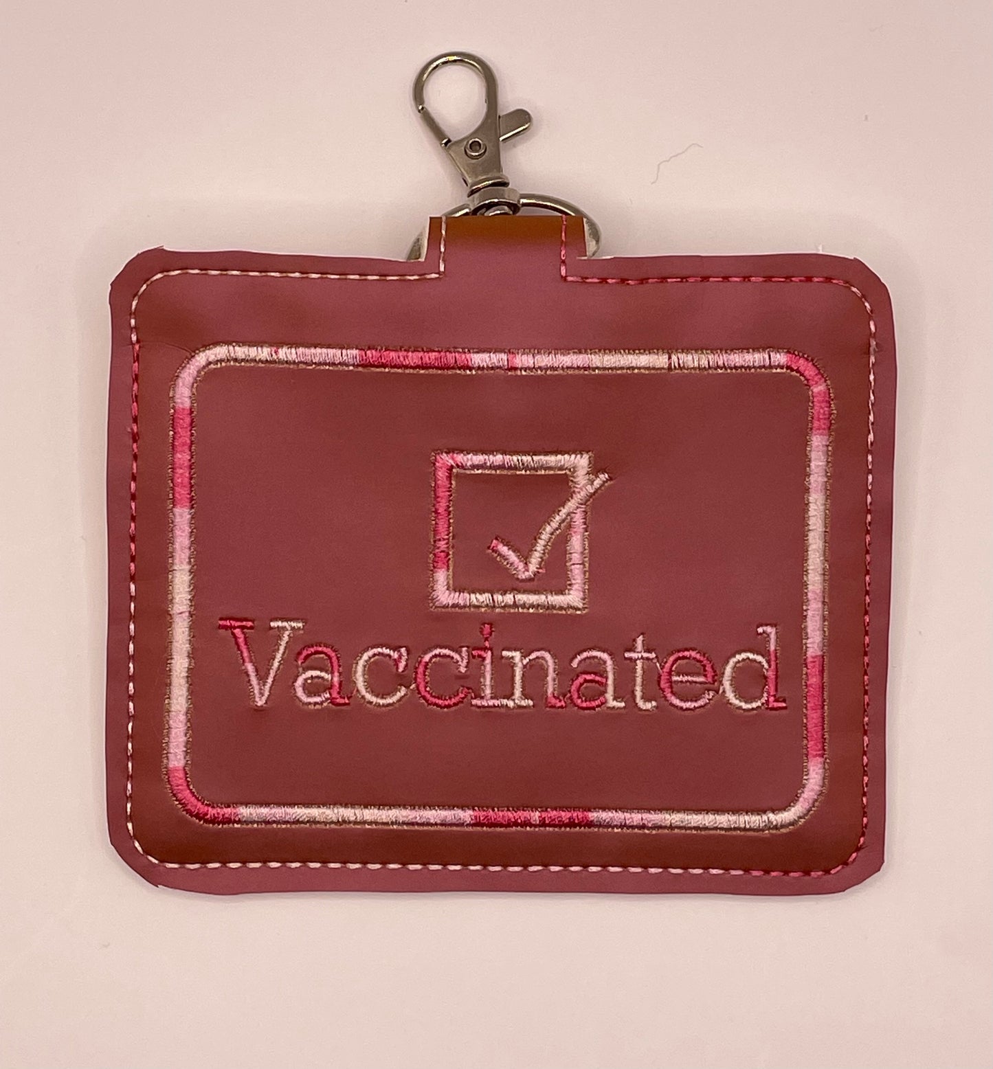 Vaccination Card Embroidered Holder