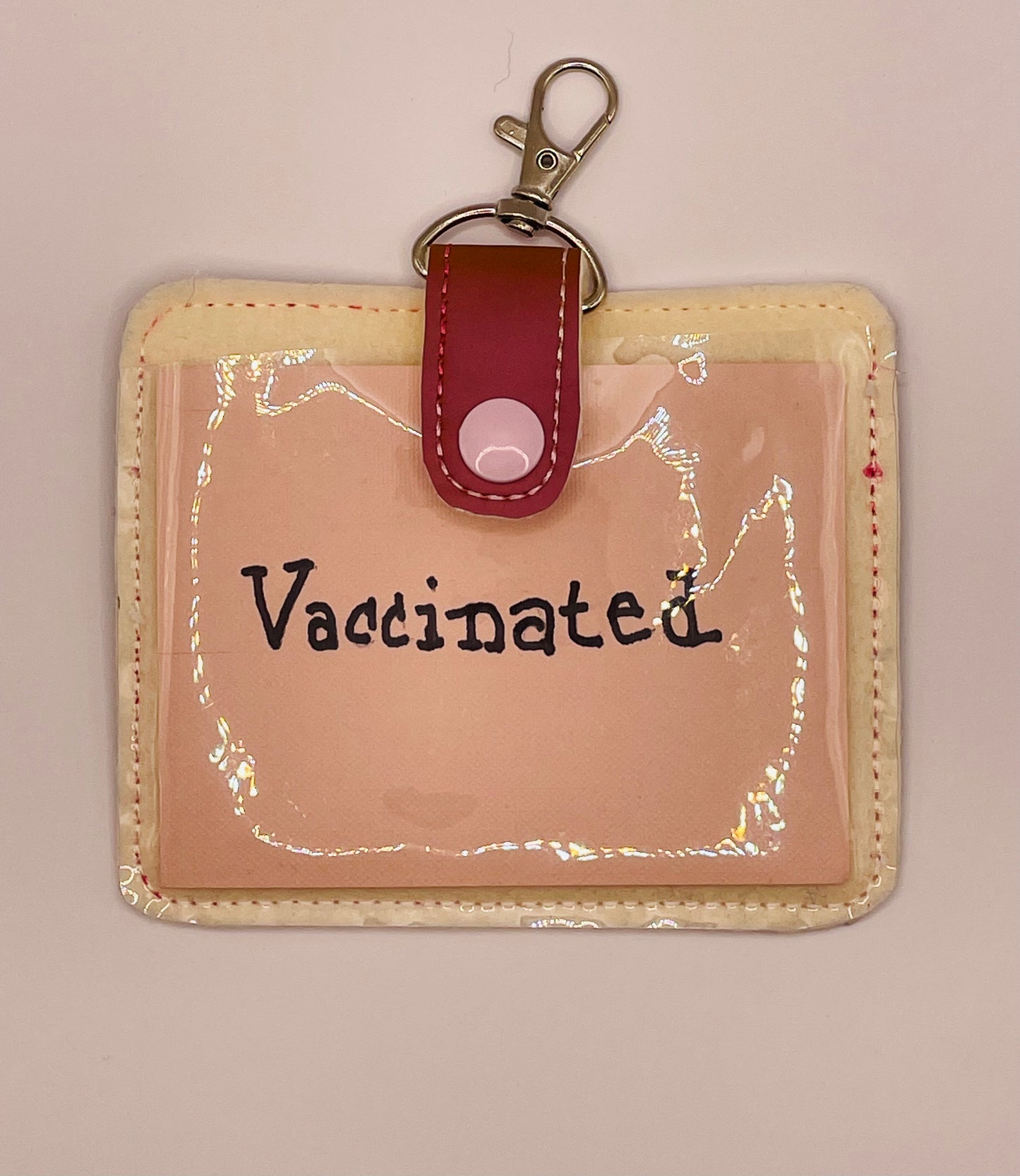 Vaccination Card Embroidered Holder