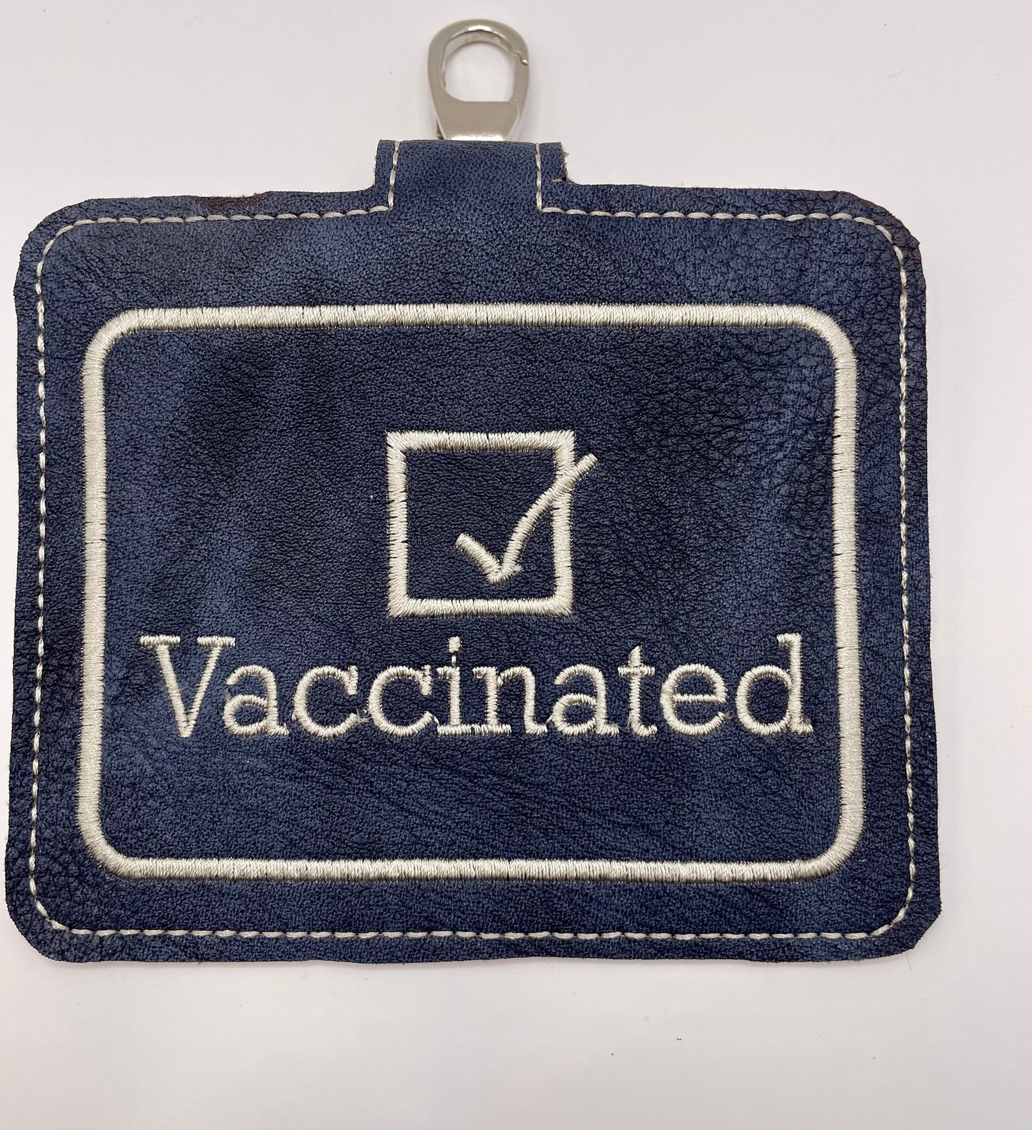 Vaccination Card Embroidered Holder