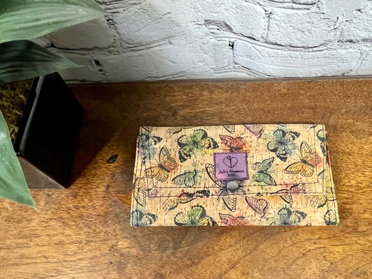 Architect Women’s Wallet/Cork with Butterflies