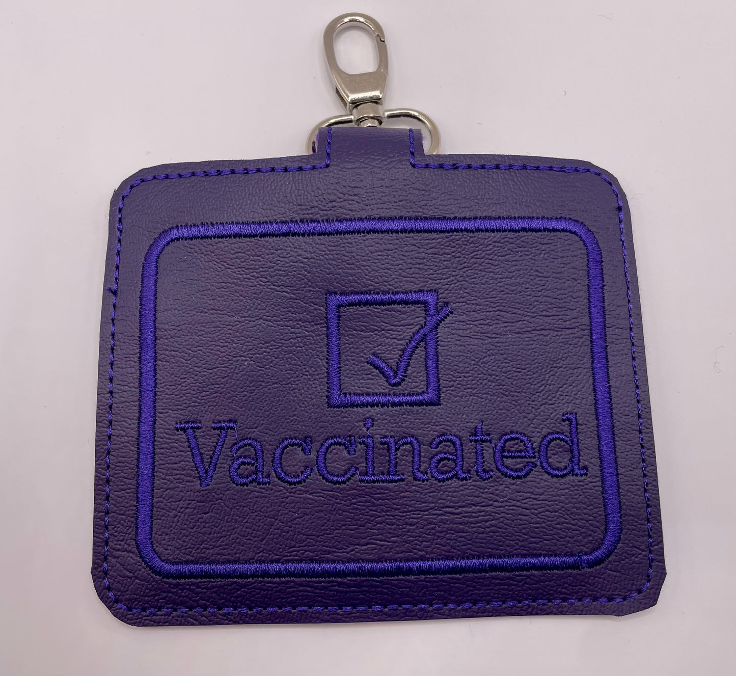 Vaccination Card Embroidered Holder