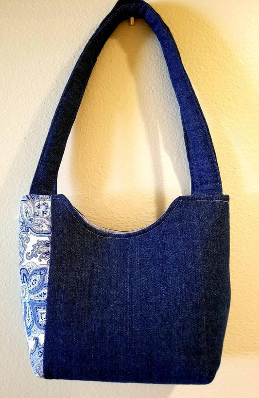 BlueDenim and Paisley Tote/Purse