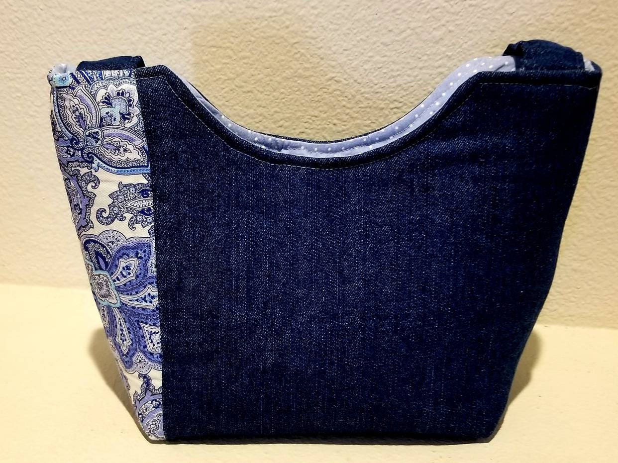 BlueDenim and Paisley Tote/Purse