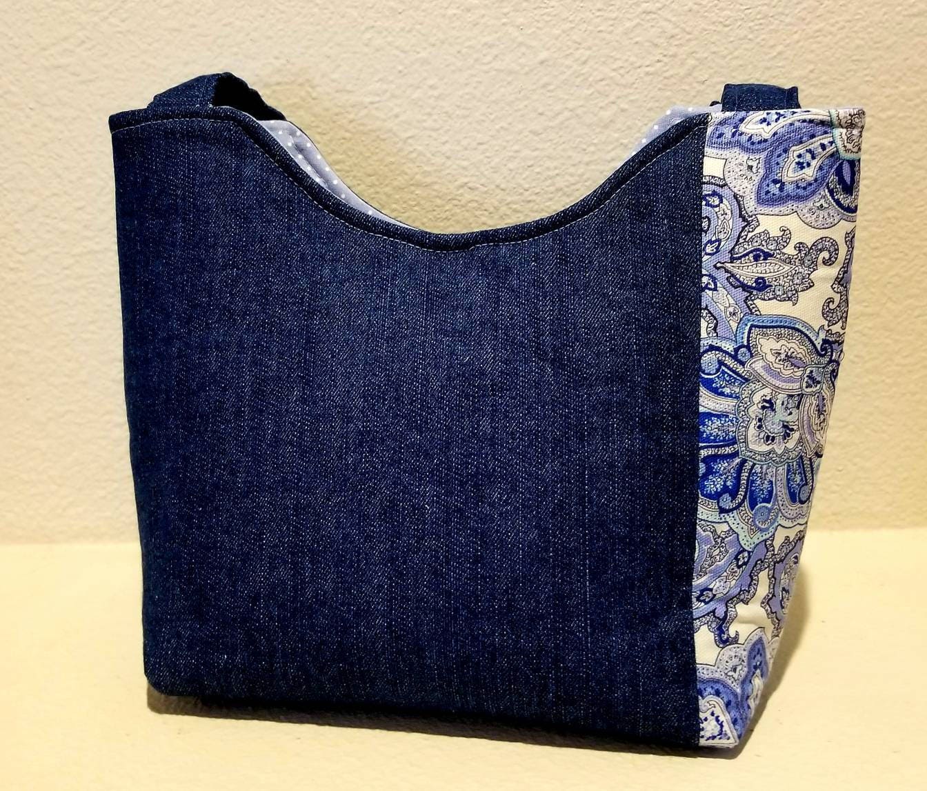 BlueDenim and Paisley Tote/Purse