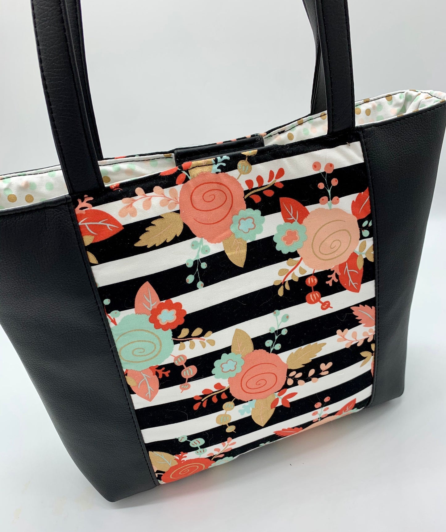 Floral Pelican Tote Bag