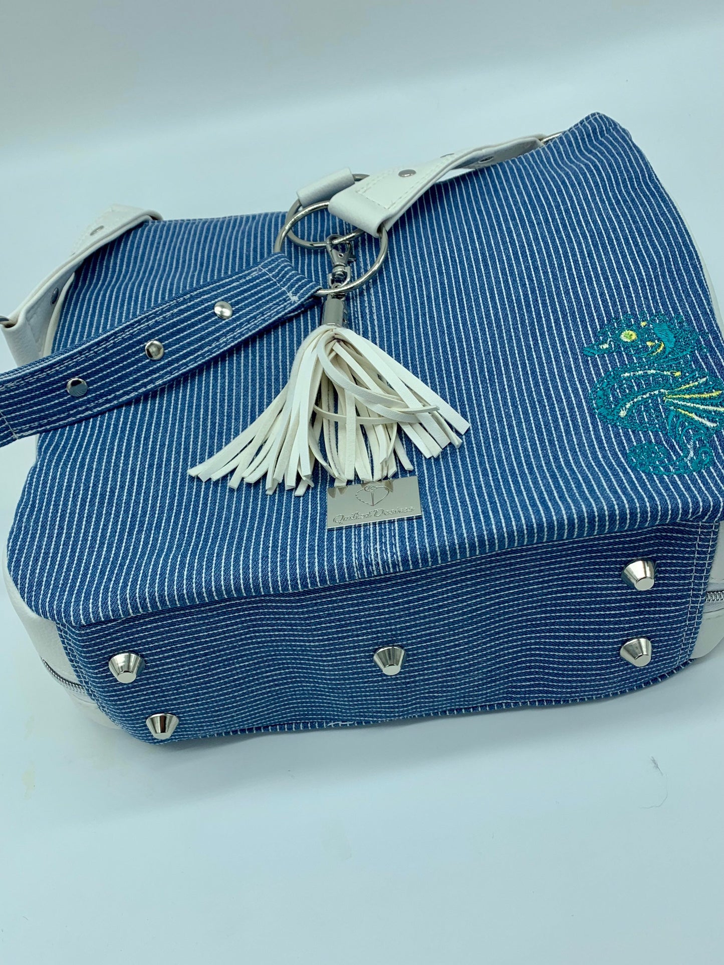 Embroided Seahorse Goddess of the Sea Handbag/Shoulder Bag/ Hobo bag