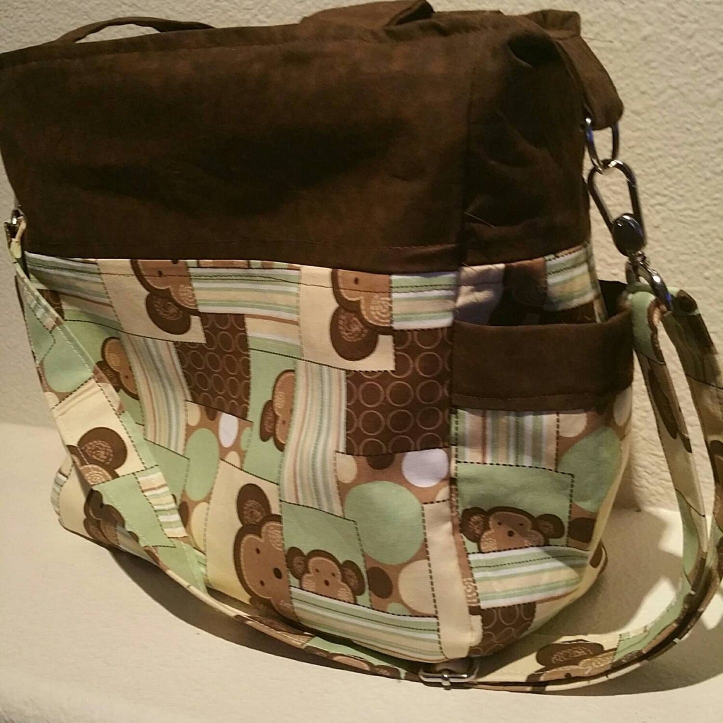 SALE: Monkey Business Handmade Monkey Diaper/Tote